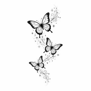 butterfly and stars tattoo design 202608211938 (1)
