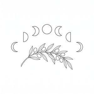 fine line tattoo of moon phases 202608212017 (1)